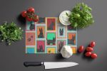 NEW Lots of Scottish Terrier Glass Cutting Board Decorative Tempered Glass Kitchen Cutting and Serving Board Large Size Chopping Board