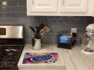 NEW Colorful Blueberries Glass Cutting Board Decorative Tempered Glass Kitchen Cutting and Serving Board Large Size Chopping Board