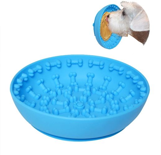 Pet Dog Slow Bowl Feeder Bowls with Suction Cup, Interactive for Boredom Anxiety Reduction, Distractor Toy Pet Dog Slow Bowl Feeder Bowls with Suction Cup, Interactive for Boredom Anxiety Reduction, Distractor Toy